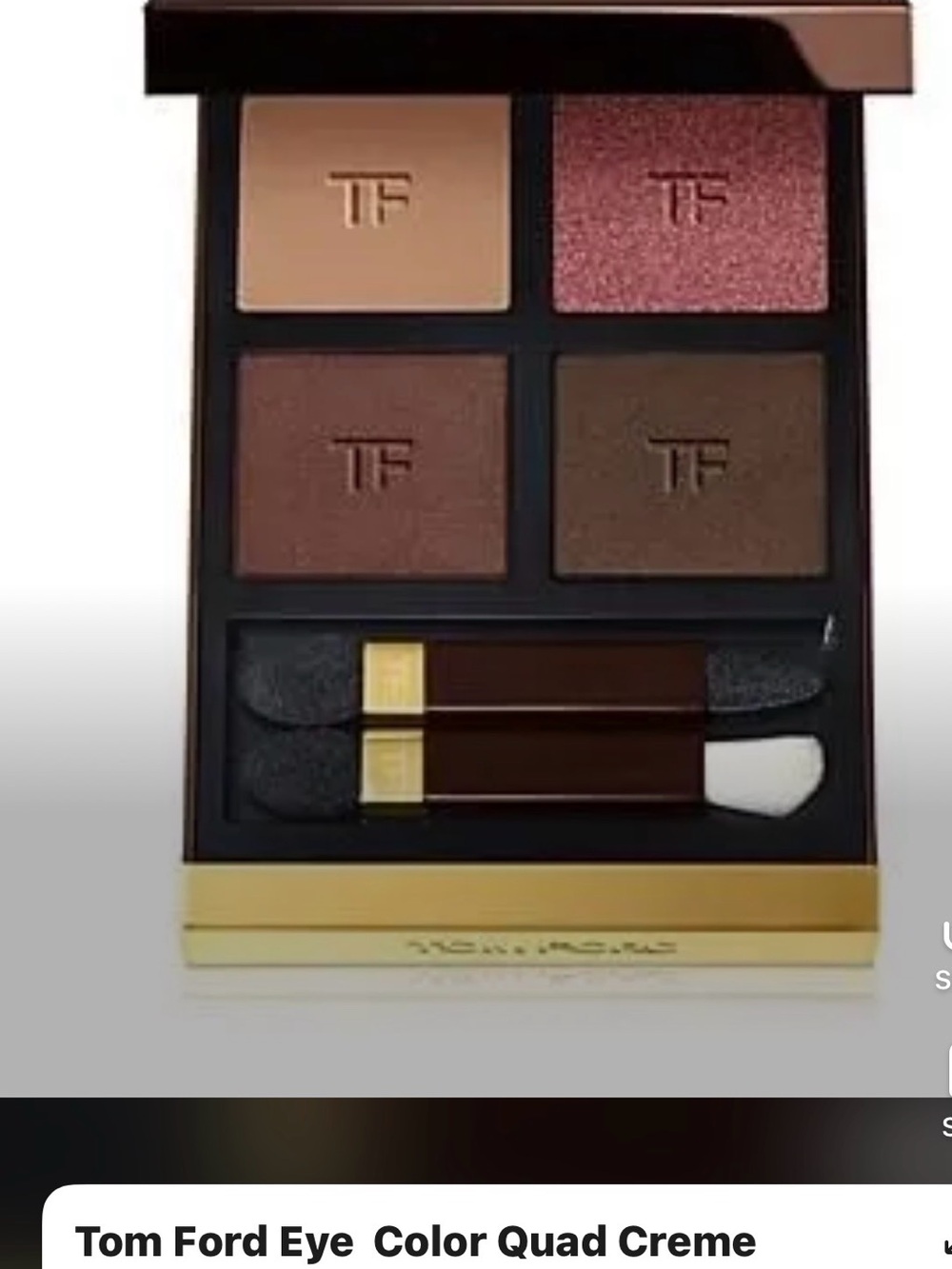 Tom Ford Eyeshadow Quad — Rose, Warm Brown, Taupe, Cream